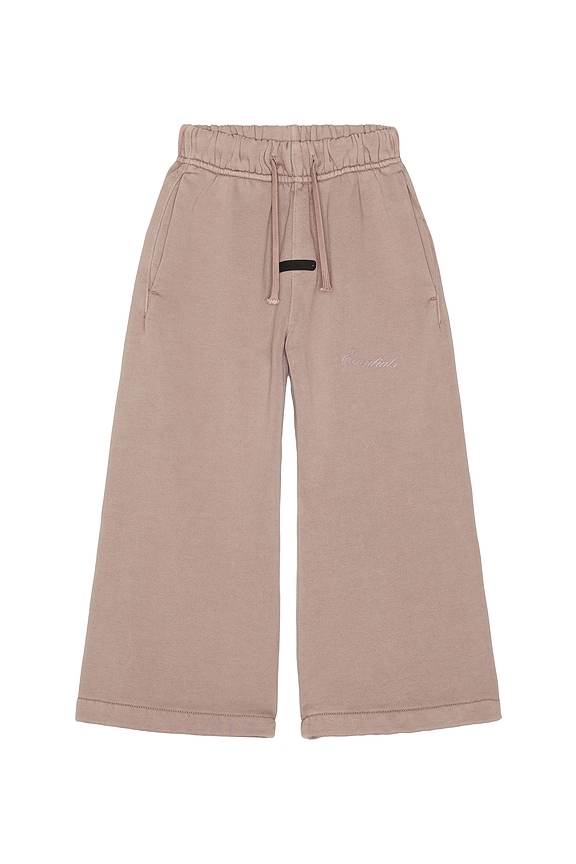 view 1 of 2 Kids Signature Flare Sweatpant in Faded Mauve