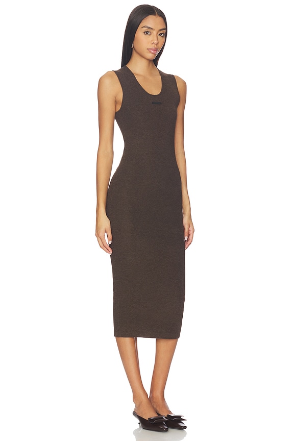 view 2 of 5 Rib Tank Dress in Brown