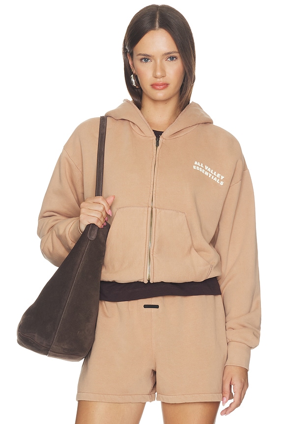 view 2 of 5 90's Full Zip Hoodie in Washed Ginger