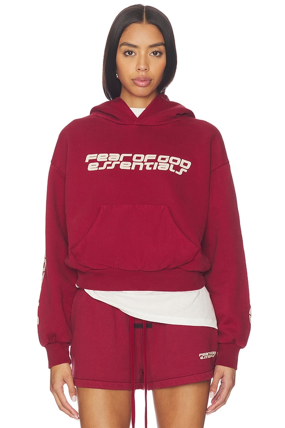 view 2 of 6 Classic Hoodie in Crimson