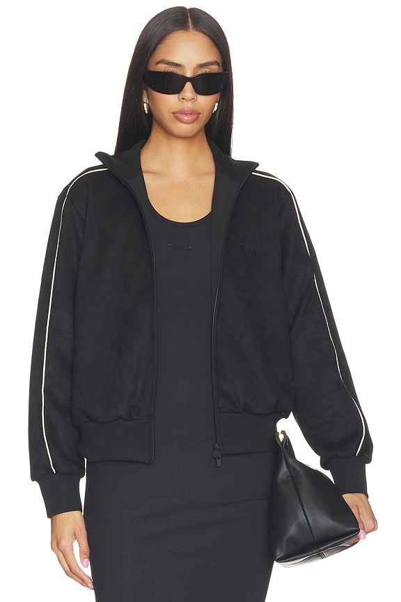 view 2 of 6 Signature Vintage Fit Track Jacket in Vintage Black