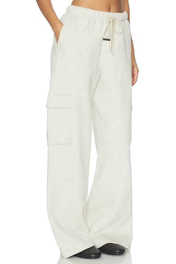 view 2 of 6 Cargo Relaxed Sweatpant in Vanilla Heather