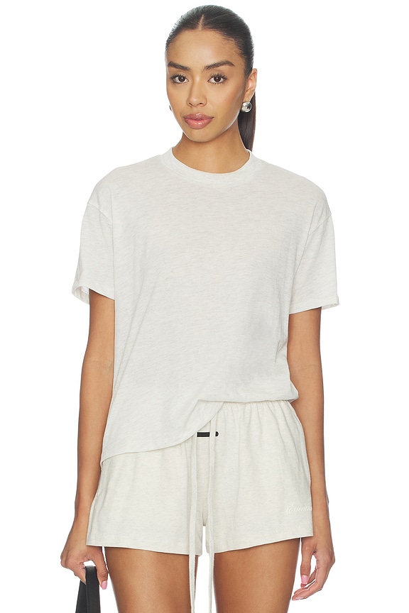 view 1 of 5 Signature Classic Short Sleeve Tee in Oatmeal Heather