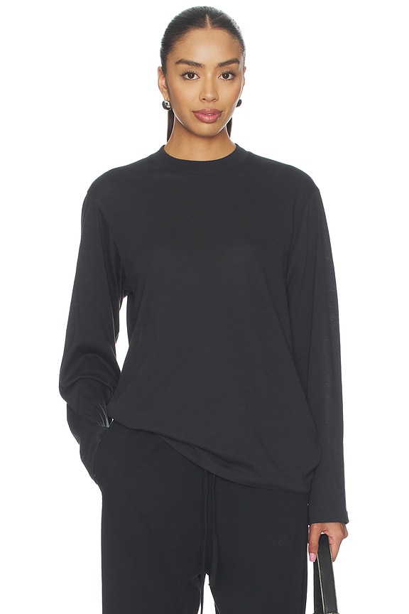 view 1 of 5 Signature Classic Long Sleeve Tee in Vintage Black