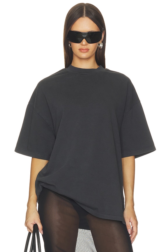 view 2 of 6 Signature 90's Fit Tee in Faded Black