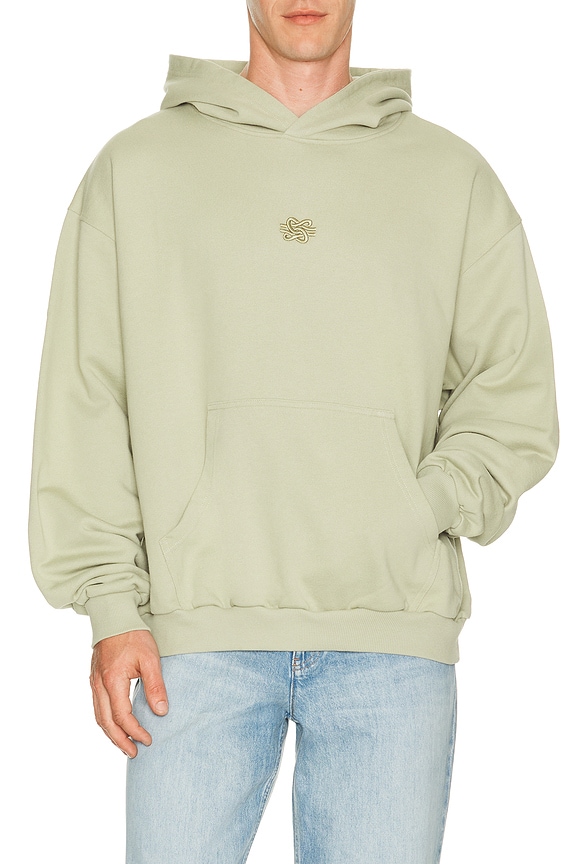 view 1 of 5 Boxy Embroidered Hoodie in Tea