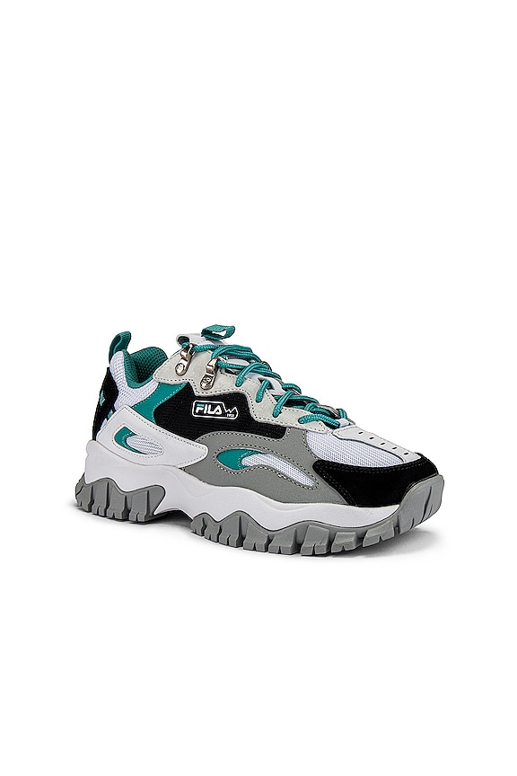 view 2 of 7 SNEAKERS RAY TRACER in White, Black & Blue Turquoise