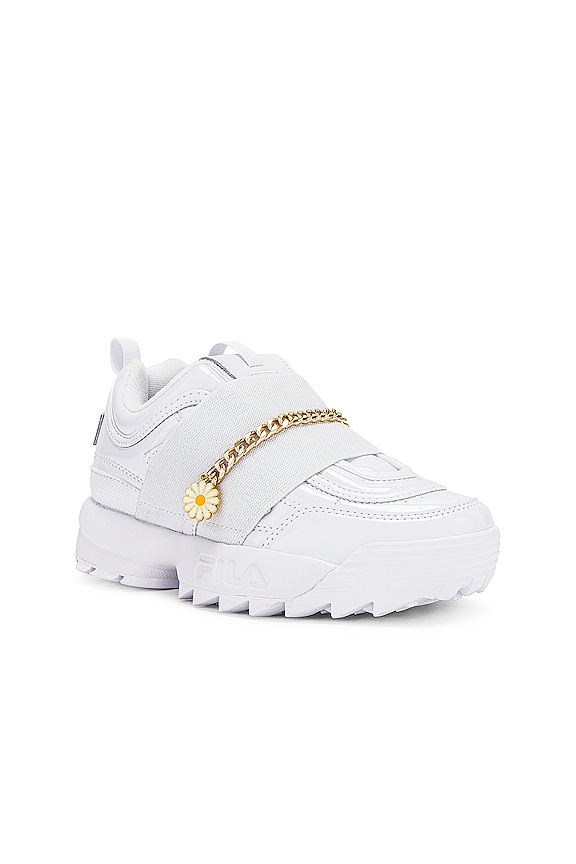 view 2 of 6 SNEAKERS DISRUPTOR II METAL CHAIN in White, White & Metallic Gold
