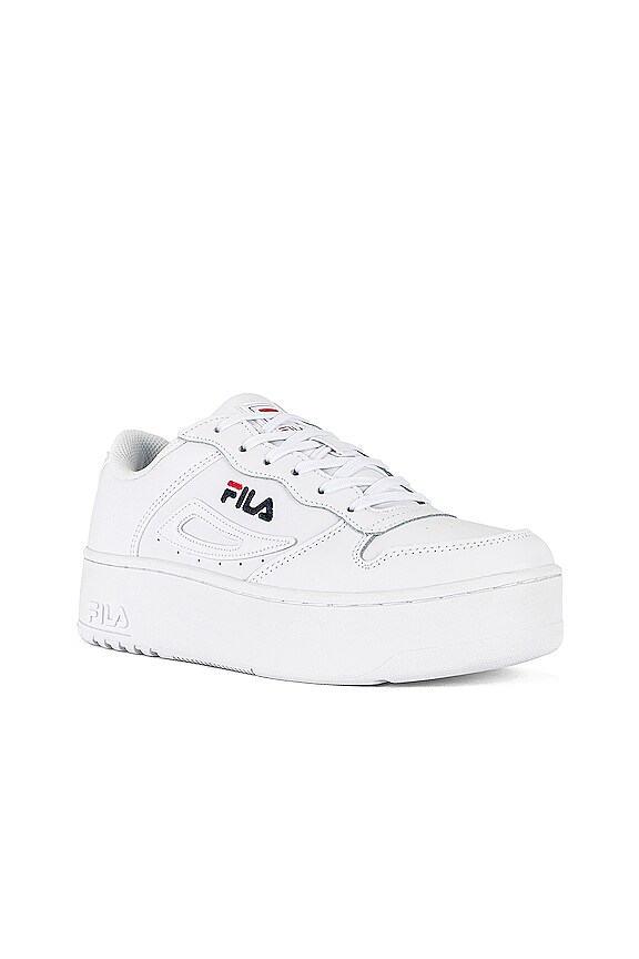 view 2 of 6 FX-115 Sneaker in White, Fila Navy, & Fila Red