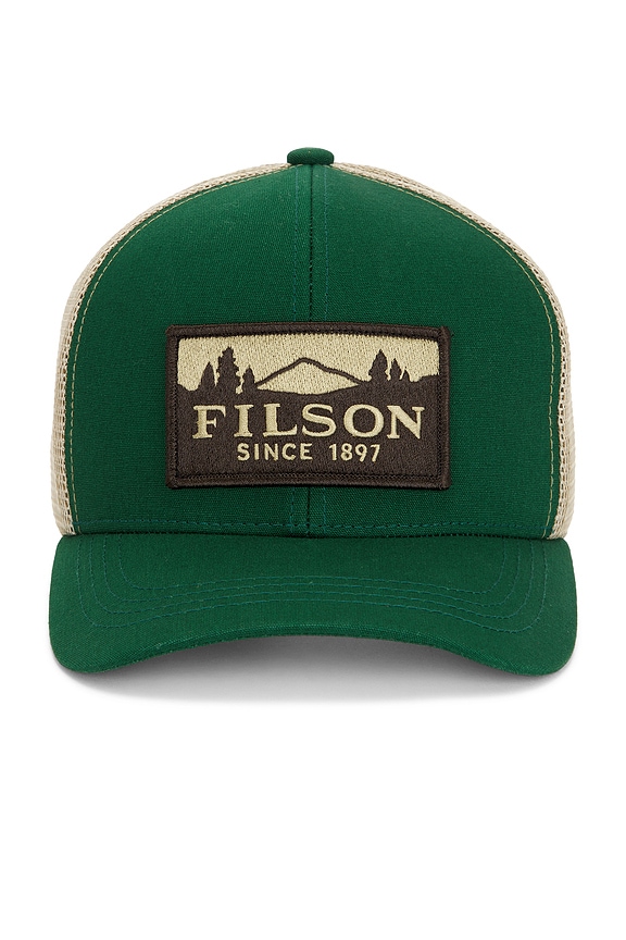 view 1 of 2 Scenic Logger Mesh Cap in Pine & Brown