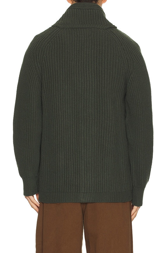 view 2 of 4 Bristol Cardigan in Forest Green Heather