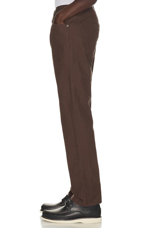 view 2 of 5 Dry Tin 5 Pocket Pant in Seal Brown