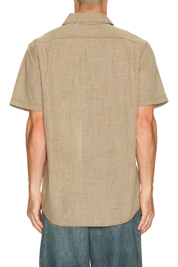 view 2 of 5 Chambray Shirt in Coffee & Natural Plaid