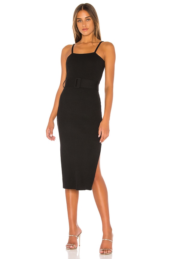 view 1 of 3 VESTIDO MIDI BRIGGITTE in Black