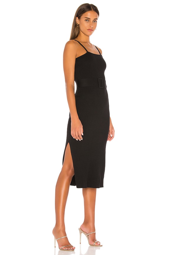 view 2 of 3 VESTIDO MIDI BRIGGITTE in Black