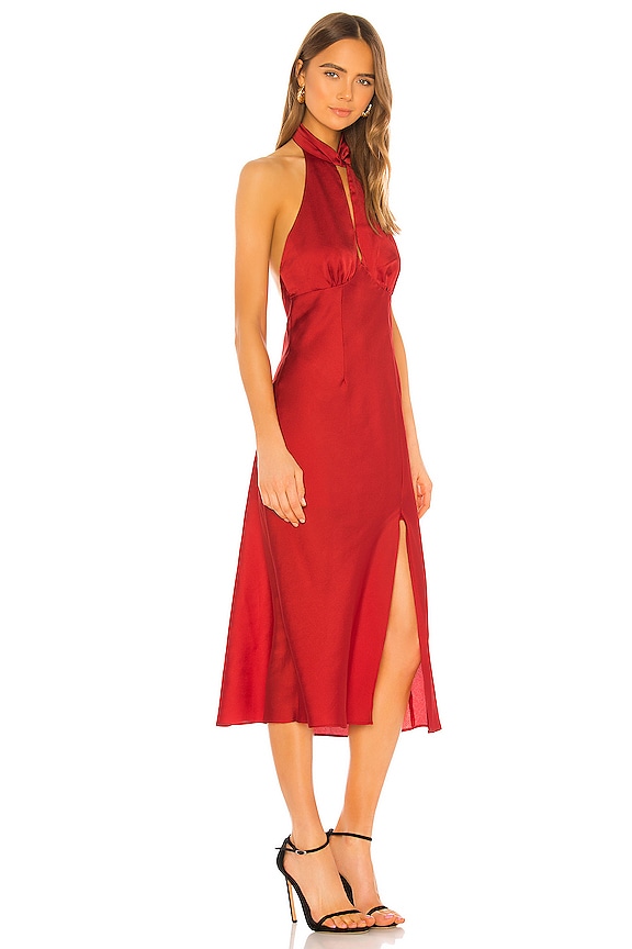 view 2 of 3 Gabriella Dress in Red