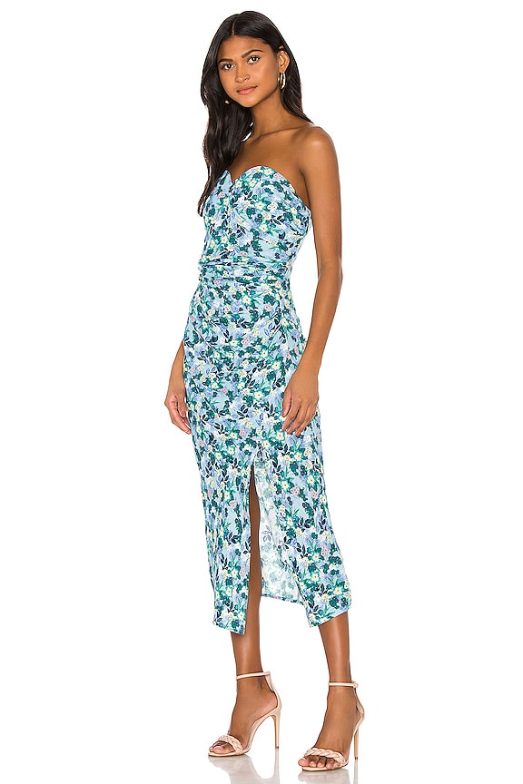 view 2 of 3 Petal Dress in Blue Floral