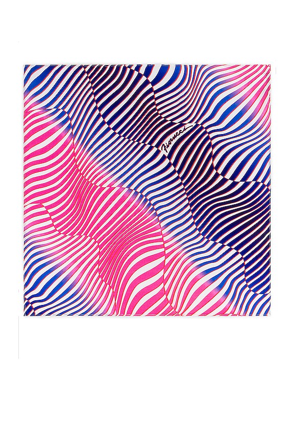 view 2 of 3 БАНДАНА WAVE PRINT BANDANA in Blue