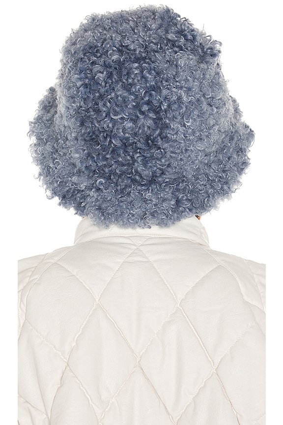 view 2 of 3 Shearling Bucket Hat in Blue