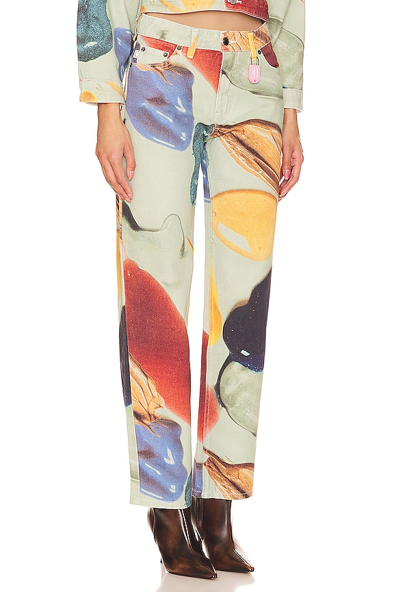 view 2 of 5 Paint Print Jeans in Off White