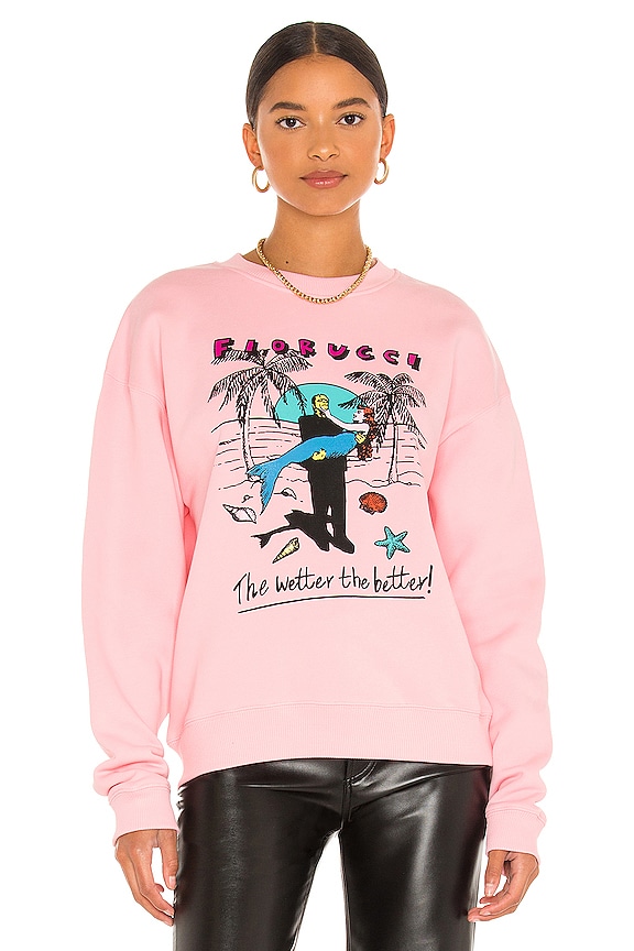 view 2 of 5 Frankenstein Mermaid Sweatshirt in Pink