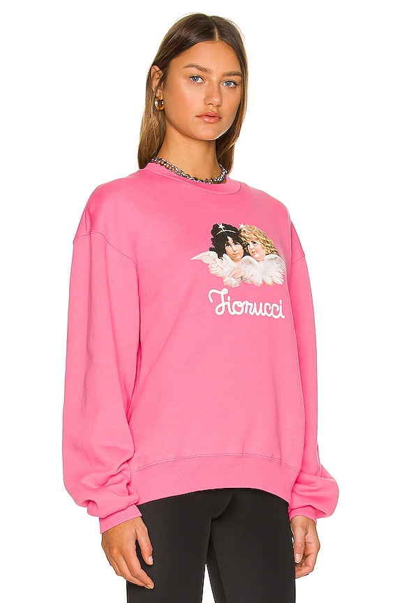 view 2 of 4 Vintage Angels Sweatshirt in Fuchsia