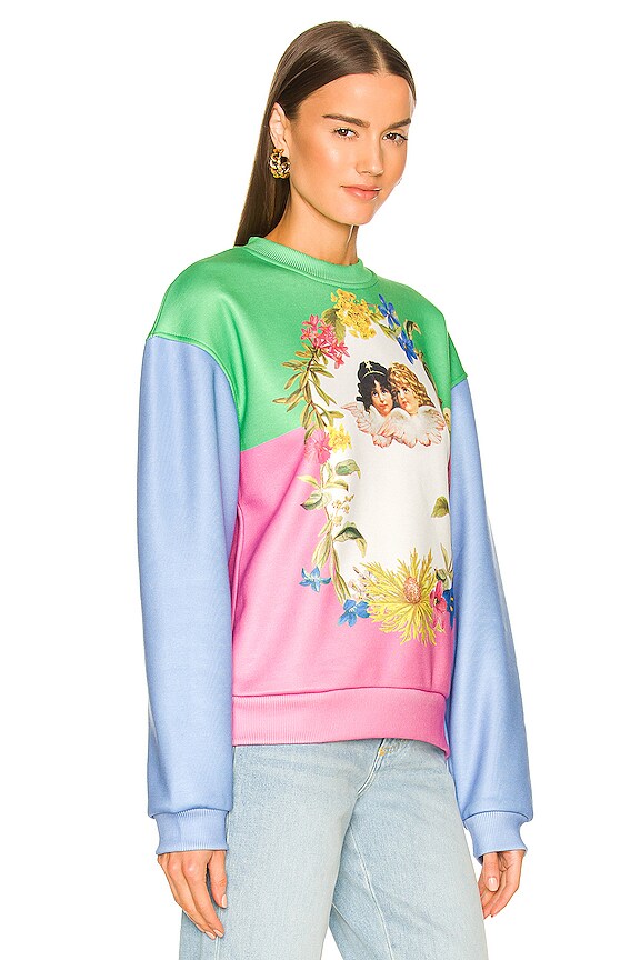 view 2 of 4 Alpine Angels Floral Collage Sweatshirt in Multi