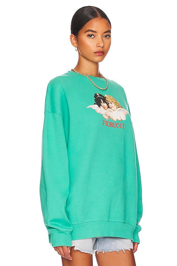 view 2 of 4 Vintage Angels Sweatshirt in Green