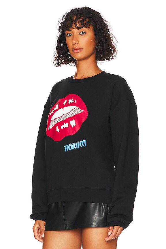 view 2 of 4 Lips Sweatshirt in Black