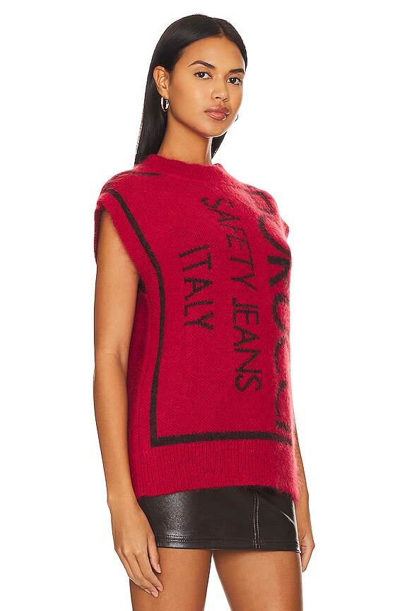 view 2 of 4 Intarsia Sweater Vest in Red