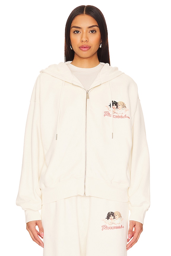 view 2 of 5 SWEAT À CAPUCHE À GLISSIÈRE ANGEL in Cream