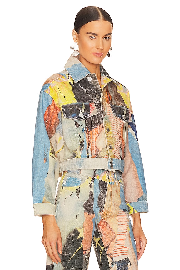 view 2 of 4 Poster Print Denim Jacket in Multi