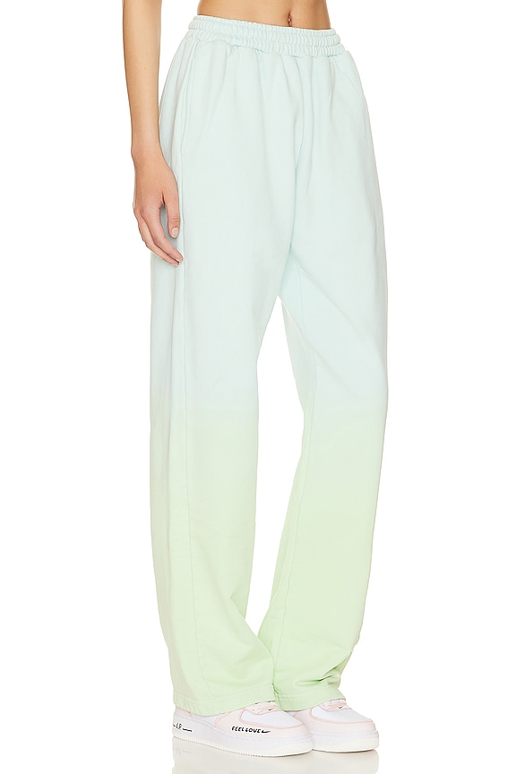 view 2 of 6 Gradient Squiggle Logo Joggers in Green