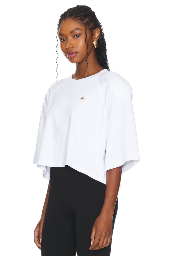 view 2 of 5 크롭 패딩 티셔츠 in White