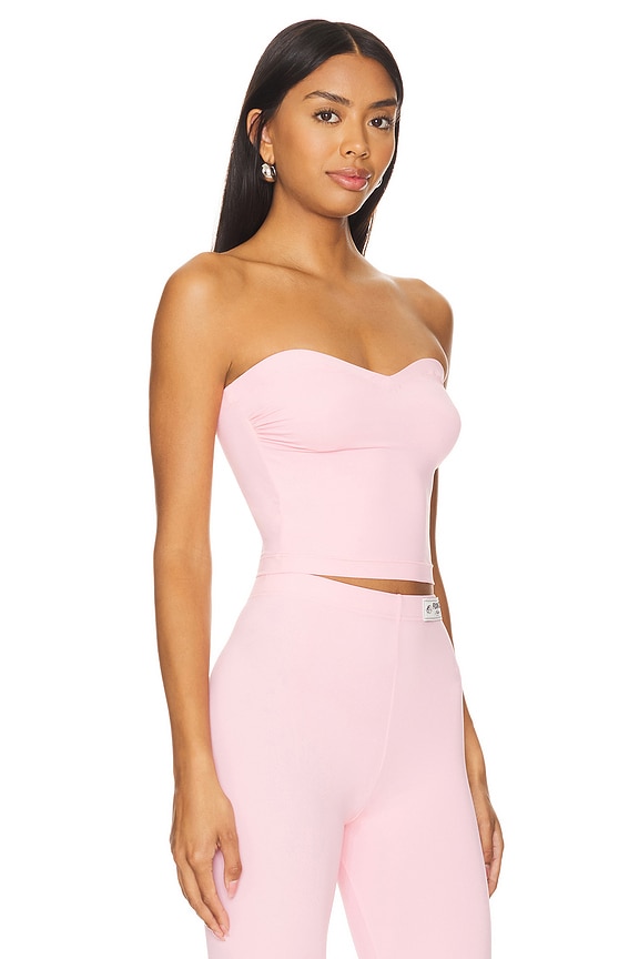 view 2 of 4 Baby Pink Bustier Top in Baby Pink