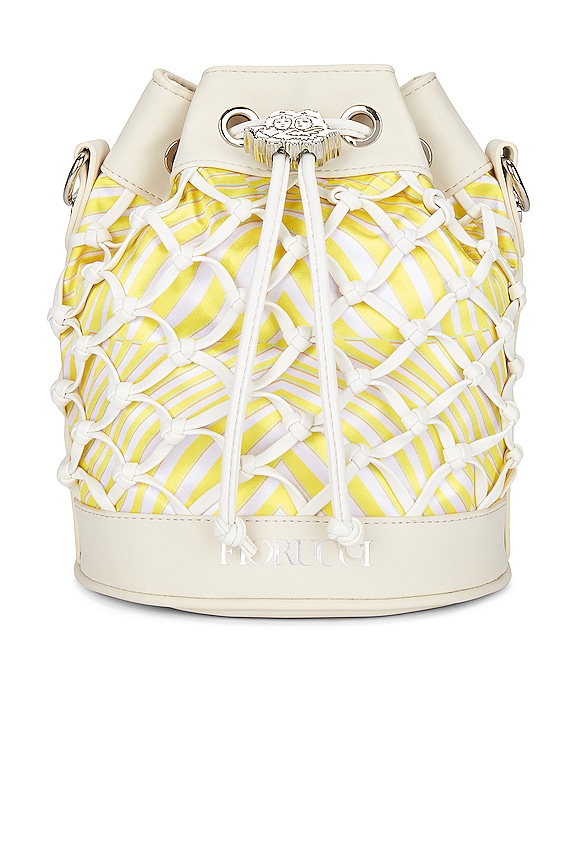 view 2 of 5 LATTICE POUCH 백 in Cream