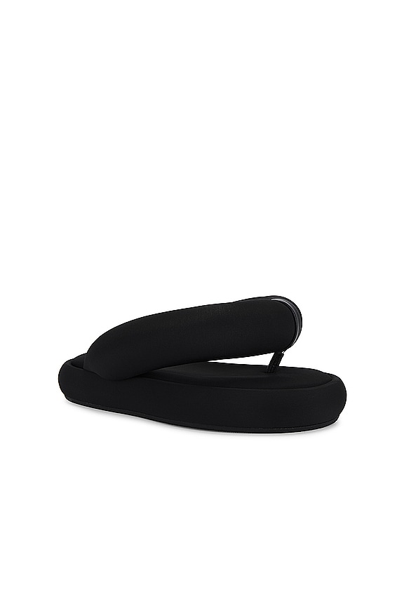 view 2 of 5 Black Fluff Flops in Black