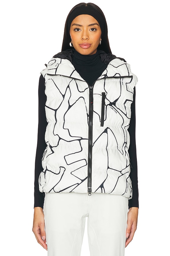view 2 of 5 Naima Ski Vest in Light Chalk