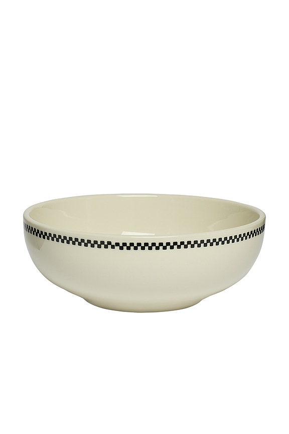view 2 of 3 Checkerboard Pasta Bowl in 
