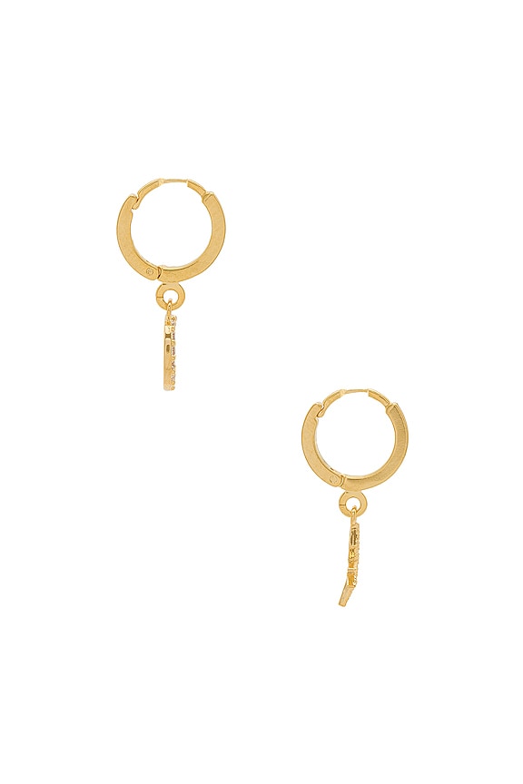 view 2 of 3 Chloe Celestial Hoops in Gold