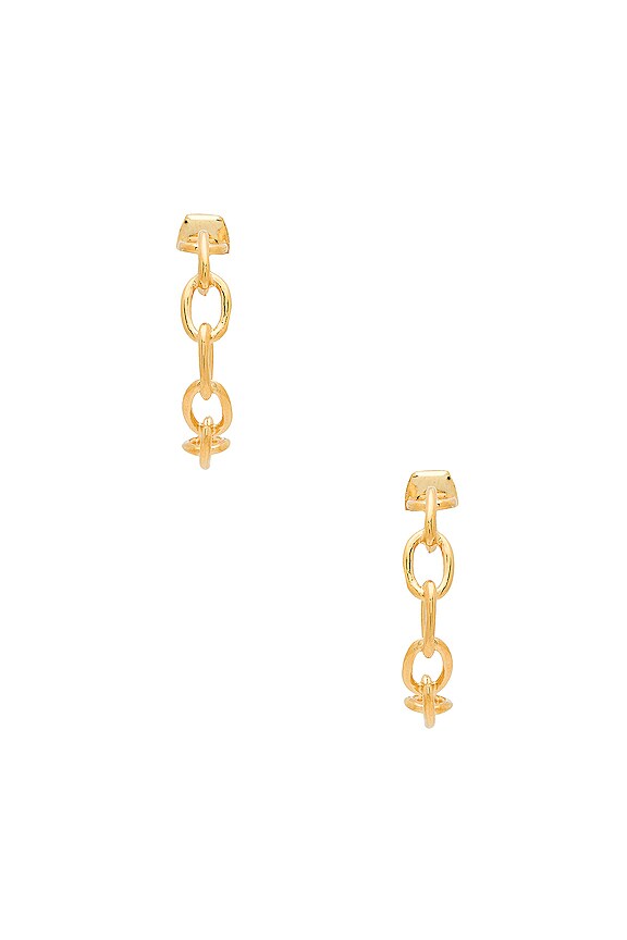 view 2 of 3 Mariah Hoop Earrings in Gold