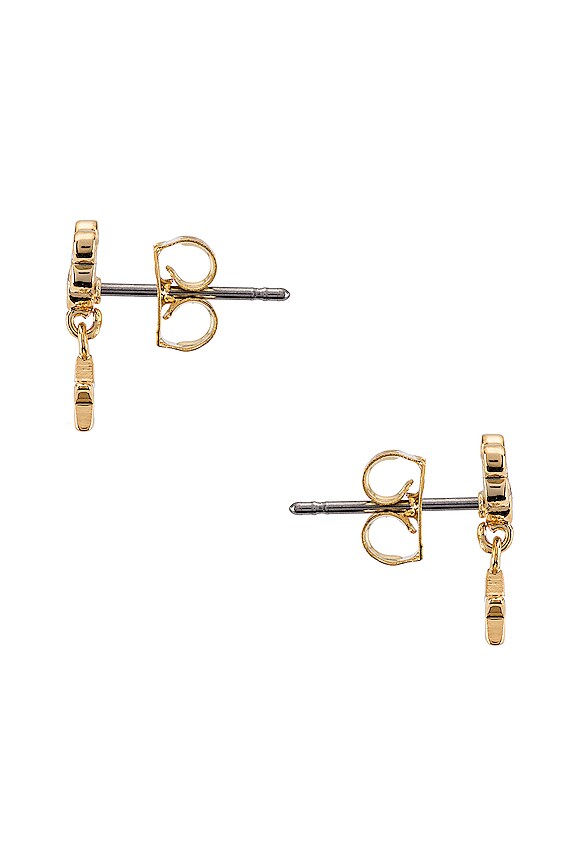 view 2 of 2 Willow Earring in Gold & CZ