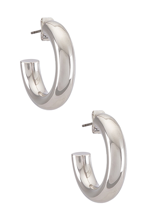 view 1 of 2 Harper Hoops in Silver
