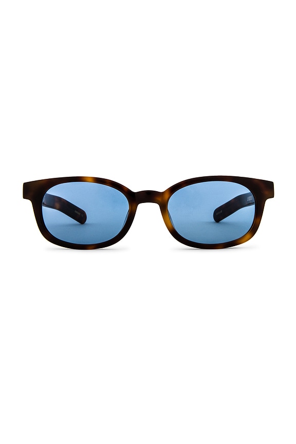 view 1 of 3 LE BUCHERON 선글라스 in Tortoise & Solid Blue Lens