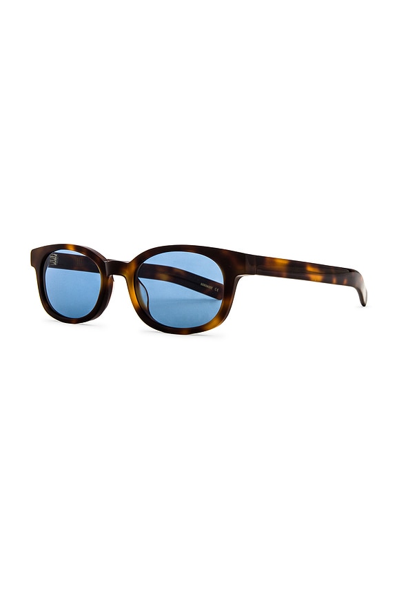 view 2 of 3 LE BUCHERON 선글라스 in Tortoise & Solid Blue Lens