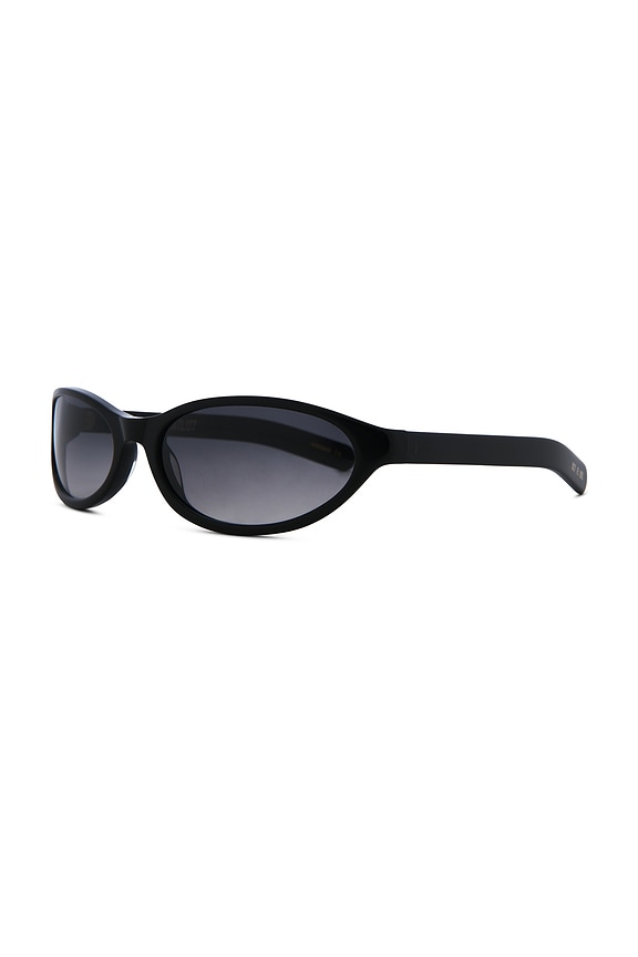 view 2 of 3 Olympia Sunglasses in Solid Black & Solid Black Lens