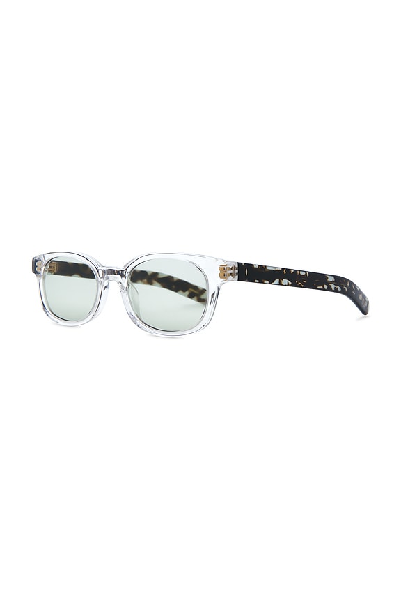view 2 of 3 LUNETTES DE SOLEIL in Clear Crystal &Chill Out Green