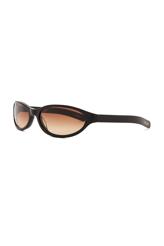 view 2 of 3 GAFAS DE SOL in Solid Black & Brown Gradient