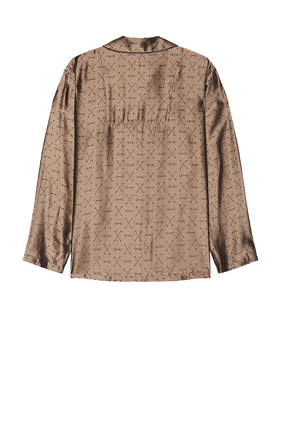 view 2 of 5 Men's Jacquard Pj Top in Shroom