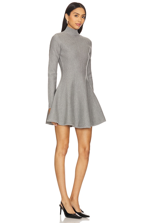 view 2 of 3 ROBE MANCHES LONGUES in Heather Grey